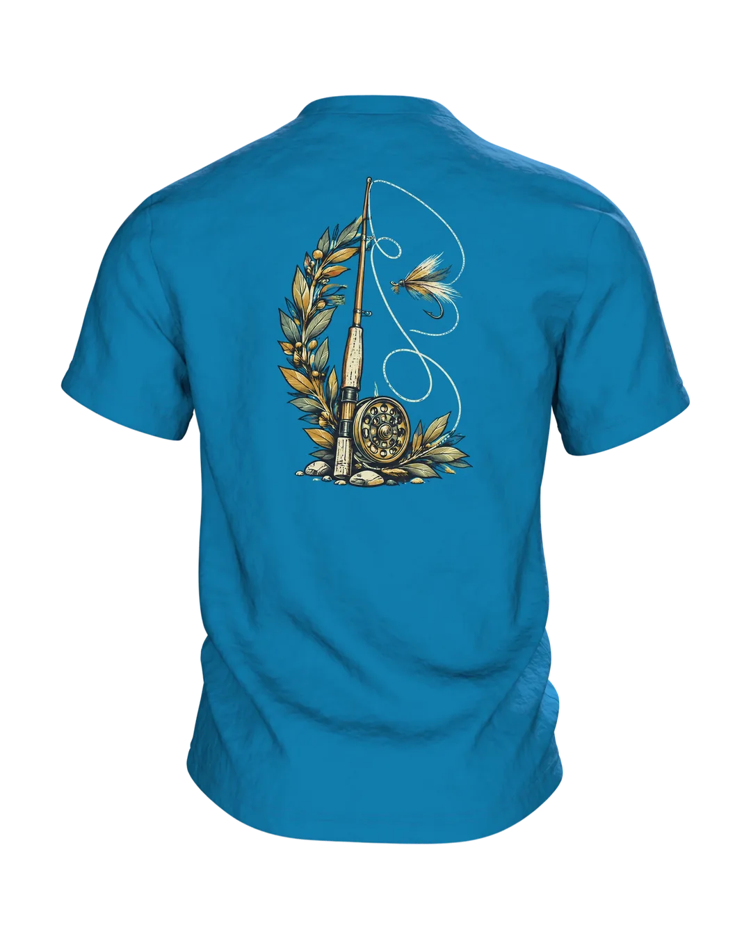 Bester Opa Angler T-Shirt, Entwurfsfassung, Back