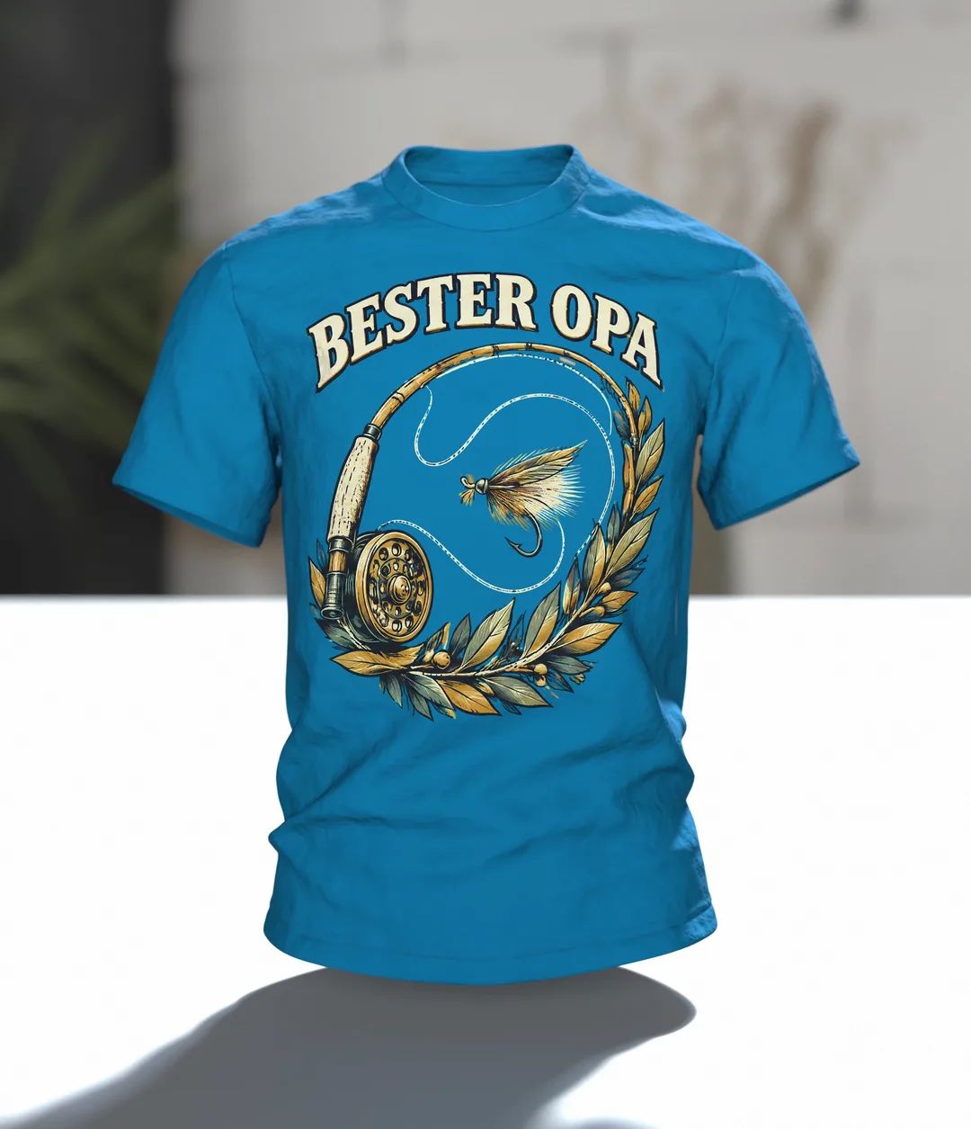 Bester Opa Angler T-Shirt, Entwurfsfassung, In context
