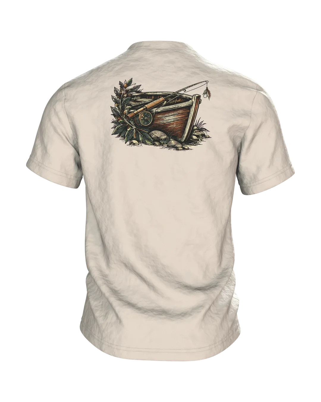 Bester Opa Angler T-Shirt, Entwurfsfassung, Back