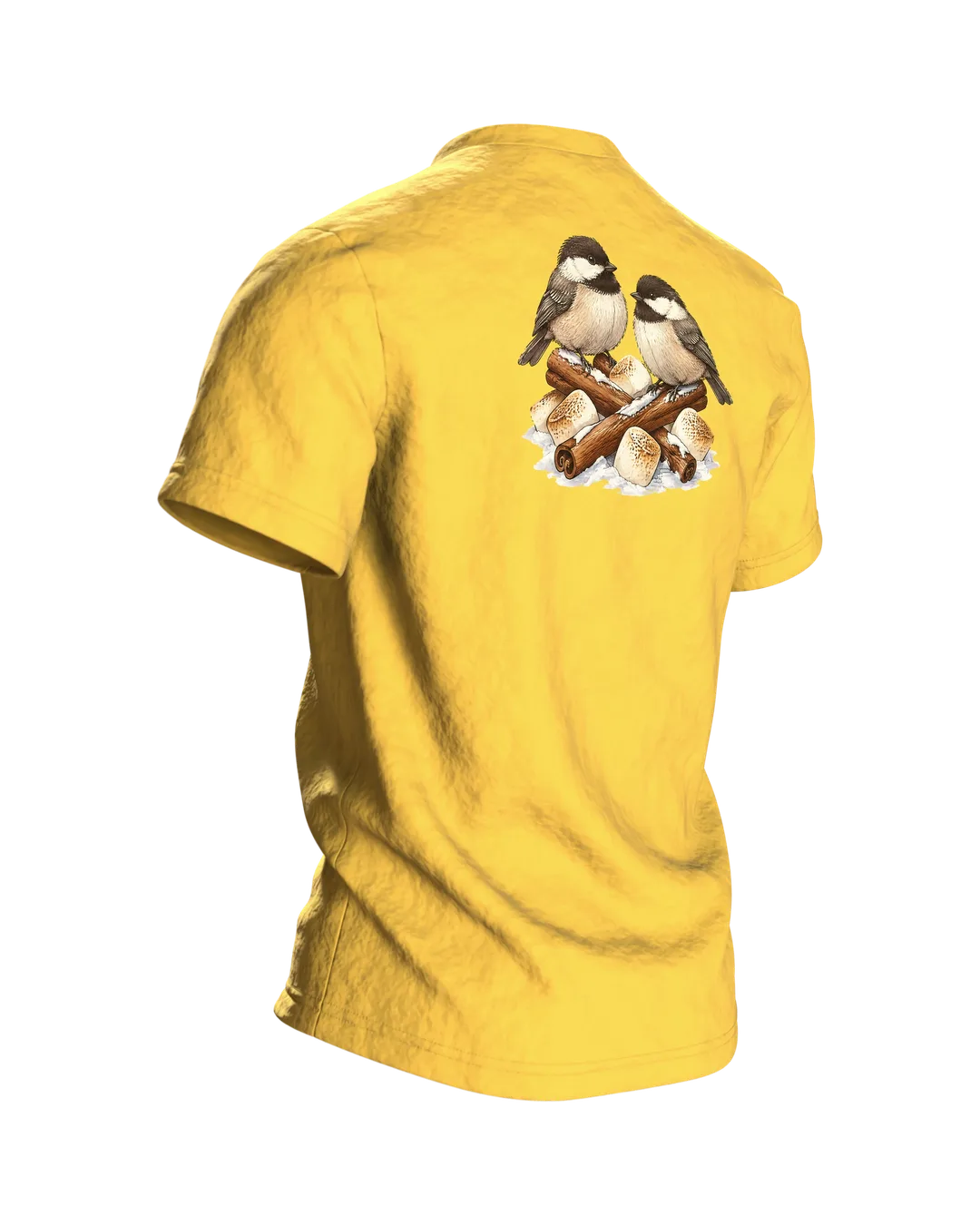 Elch mit Kakao T-Shirt, Entwurfsfassung, Rückseite schräg rechts