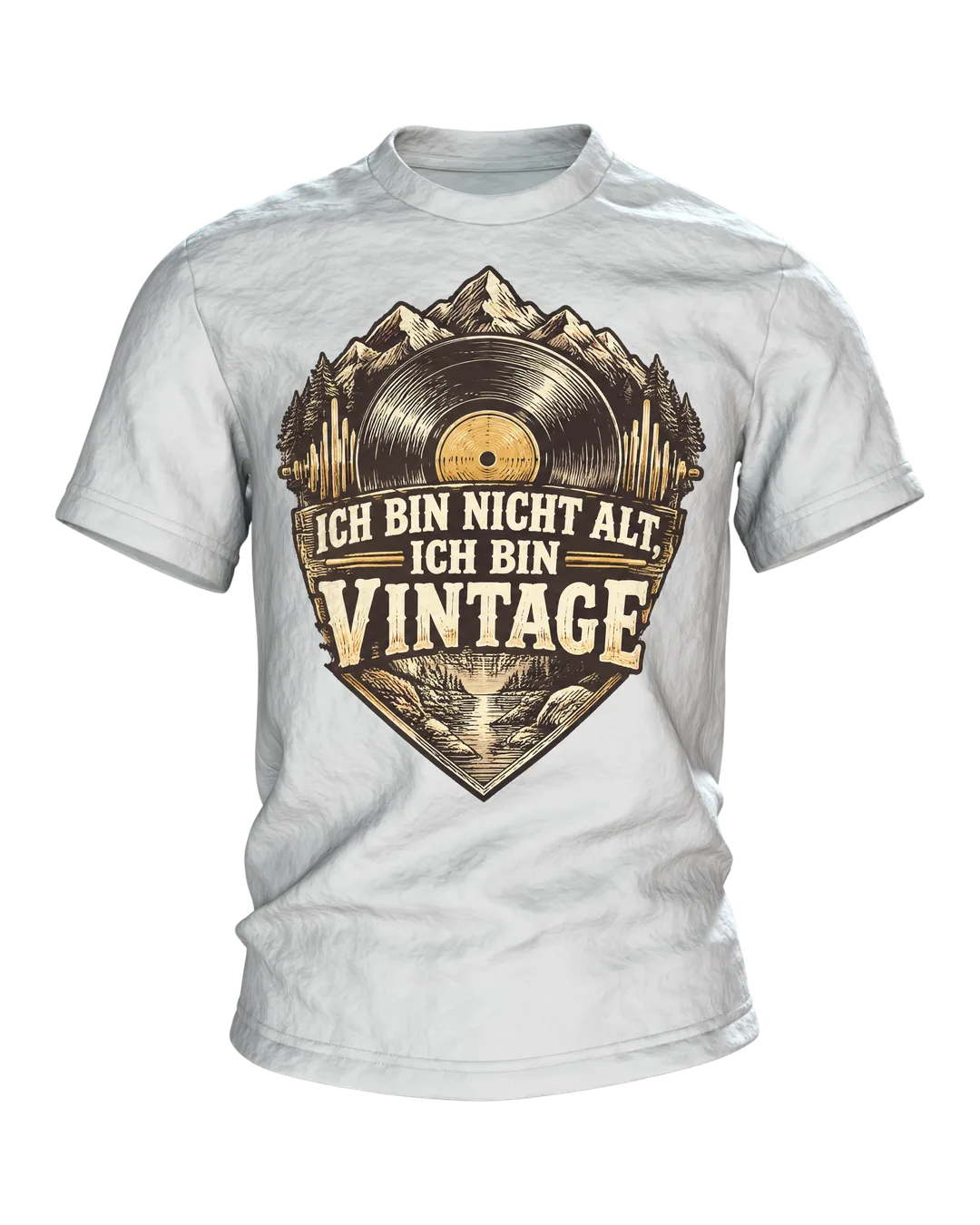 Ich bin nicht alt, ich bin Vintage T-Shirt, Entwurfsfassung