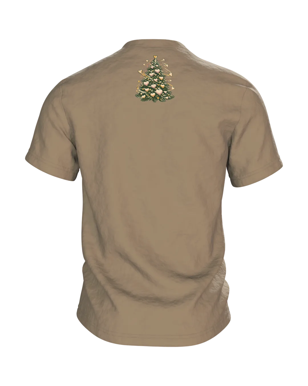 Team Weihnachten Herzbaum T-Shirt, Entwurfsfassung, Back