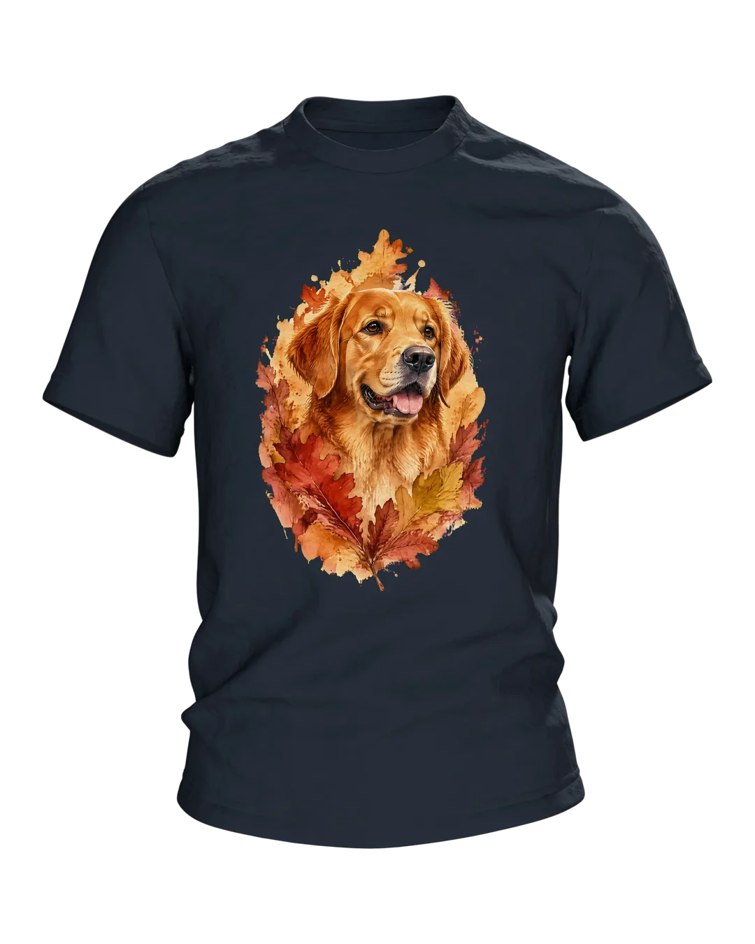 Golden Retriever Aquarell T-Shirt, Entwurfsfassung