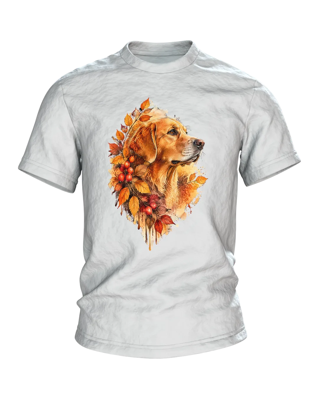 Golden Retriever Aquarell T-Shirt, Entwurfsfassung