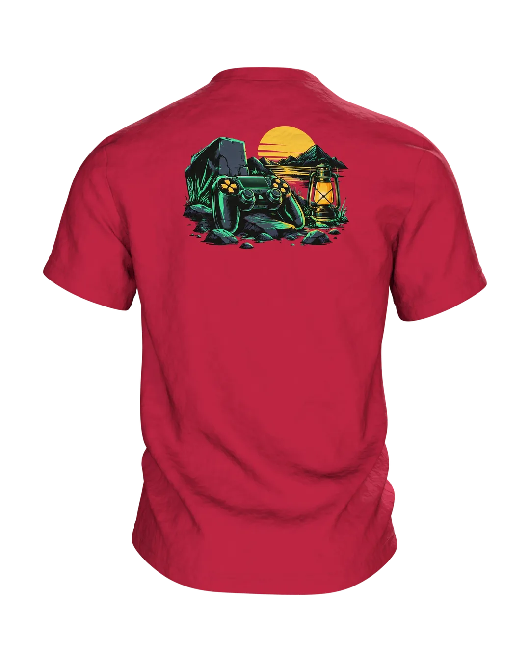 Pause ist für Anfänger Gamepad T-Shirt, Entwurfsfassung, Rückseite
