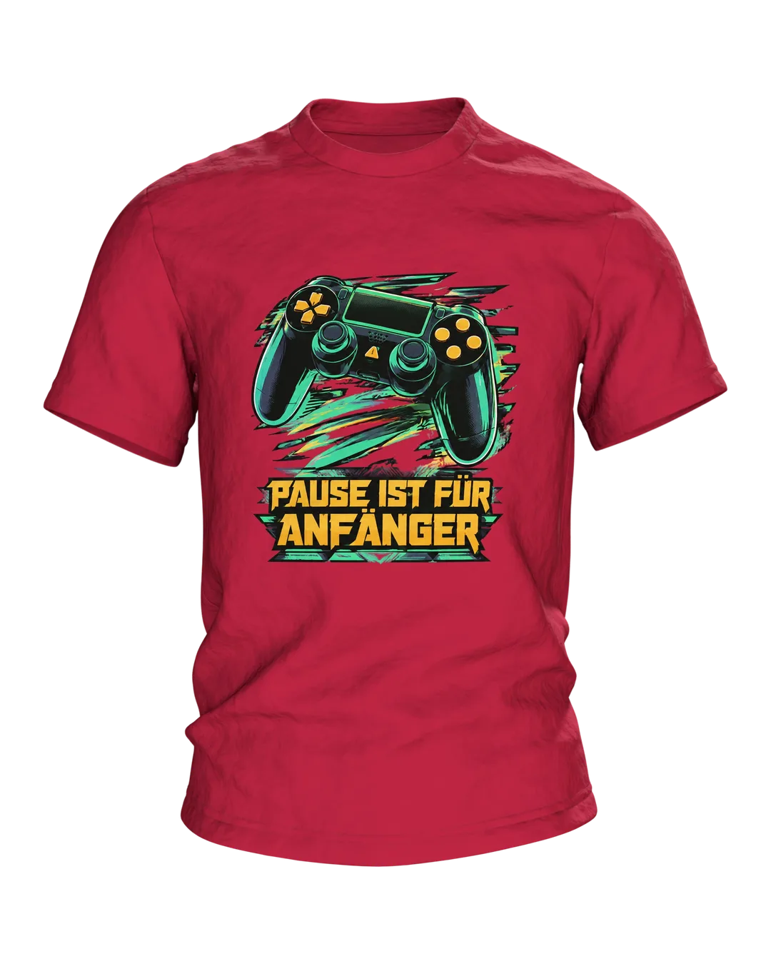 Pause ist für Anfänger Gamepad T-Shirt, Entwurfsfassung