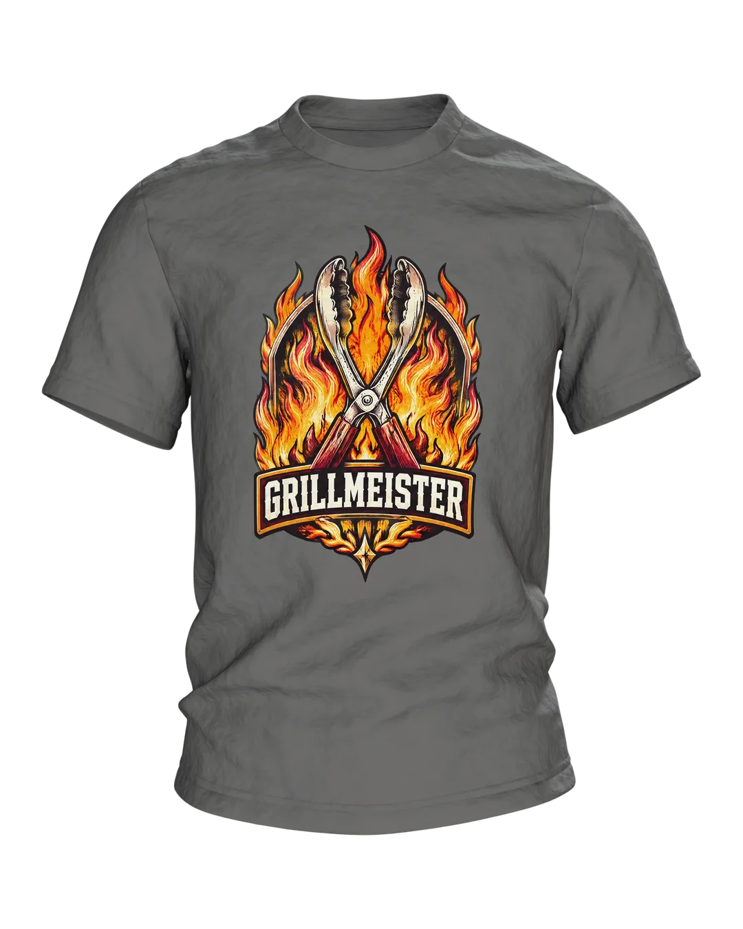 Grill-Papa Emblem T-Shirt: Retro-Stil für Grillmeister