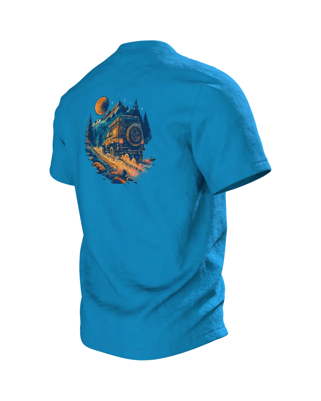Camping Wappen T-Shirt: Zuhause ist wo das Zelt steht, Back, angled left