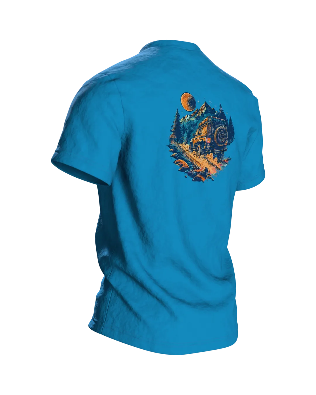 Camping Wappen T-Shirt: Zuhause ist wo das Zelt steht, Back, angled right