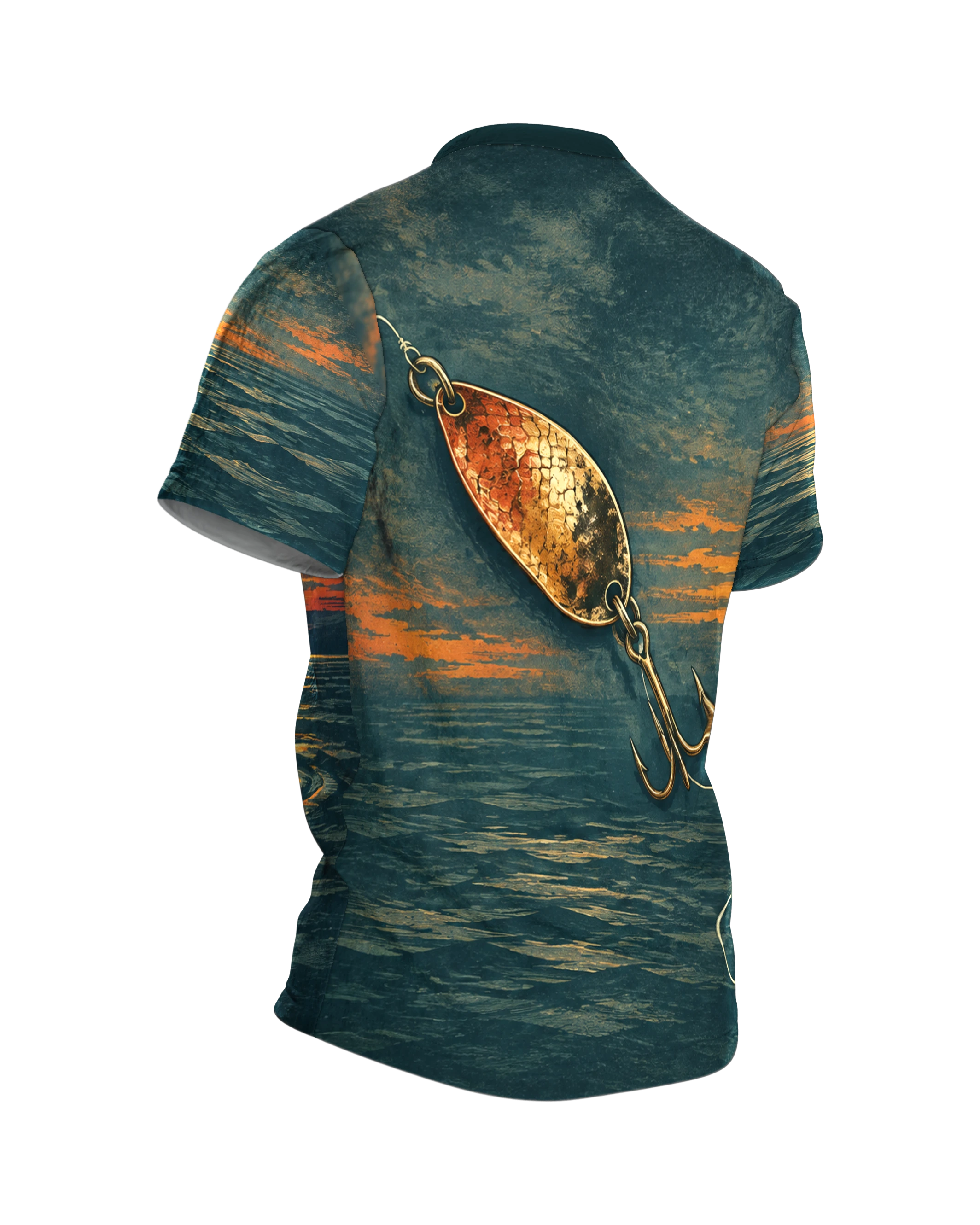 Unikat Design T-Shirt, Premium Unikat, Rückseite schräg rechts
