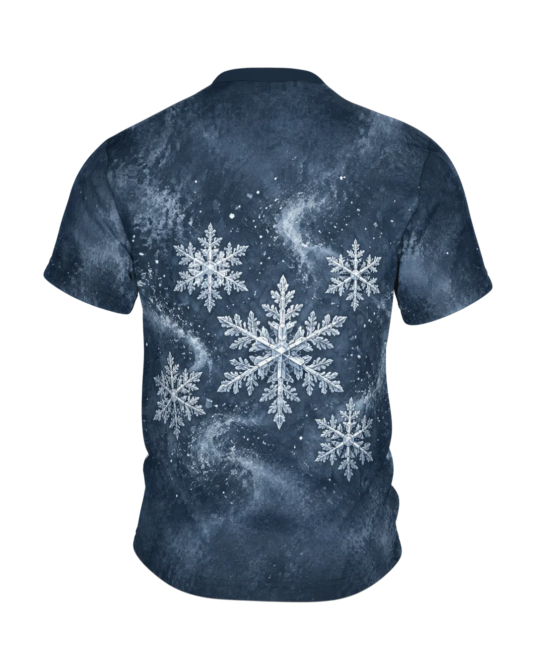 Winterwald Fuchs T-Shirt: Ruhiges Tusche Design, Rückseite