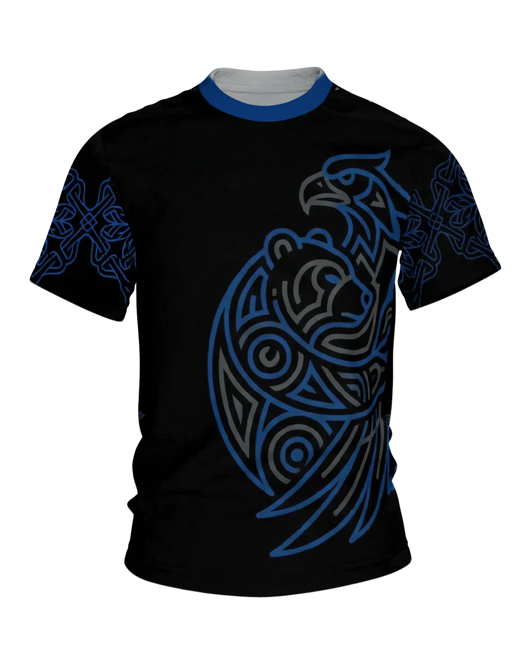Adler & Bär Tribal T-Shirt: Mystische Wildnis