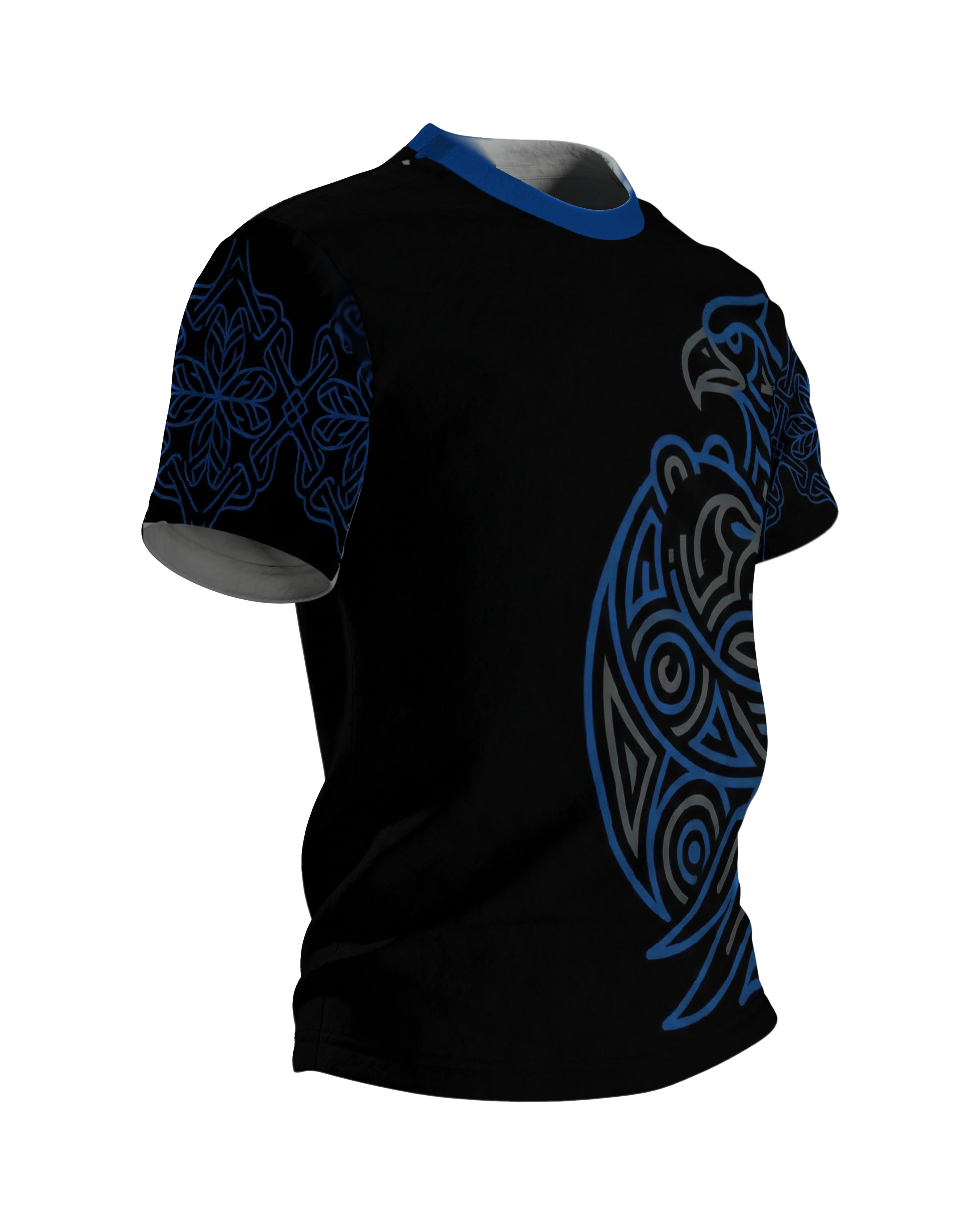 Adler & Bär Tribal T-Shirt: Mystische Wildnis, Seitenansicht links
