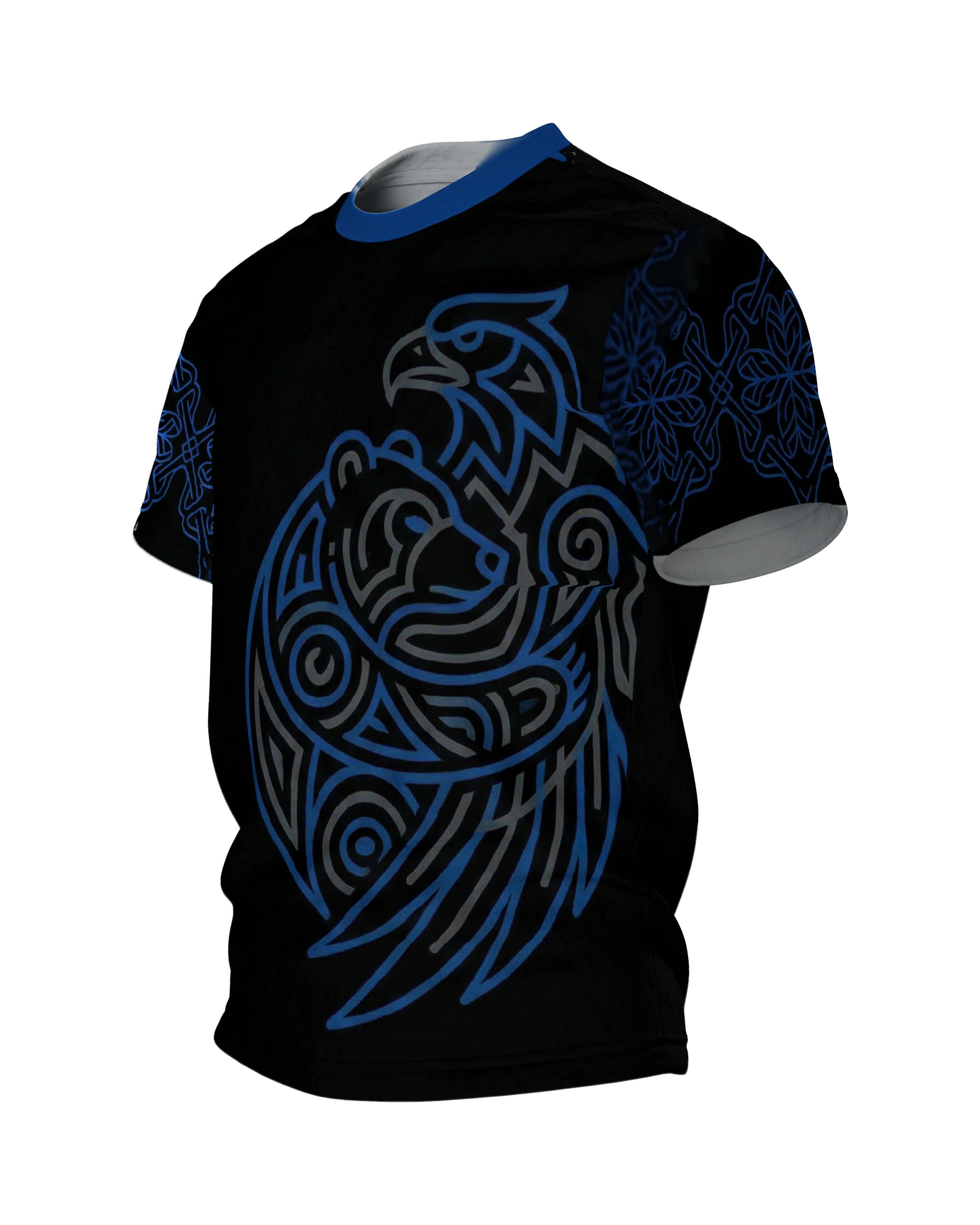 Adler & Bär Tribal T-Shirt: Mystische Wildnis, Seitenansicht rechts