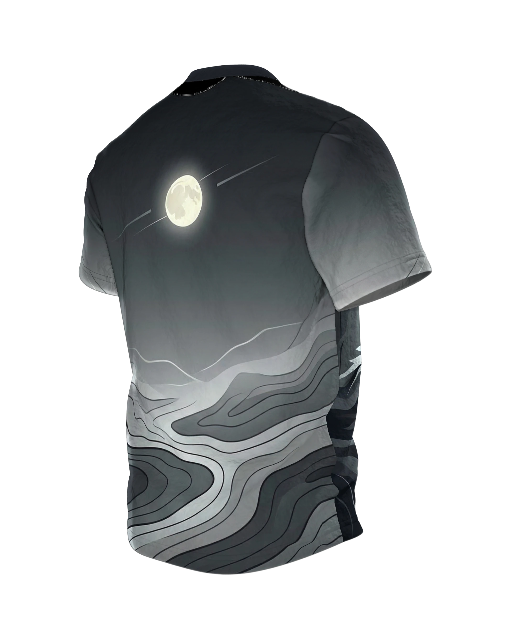 wolf: Premium T-Shirt, Rückseite schräg links