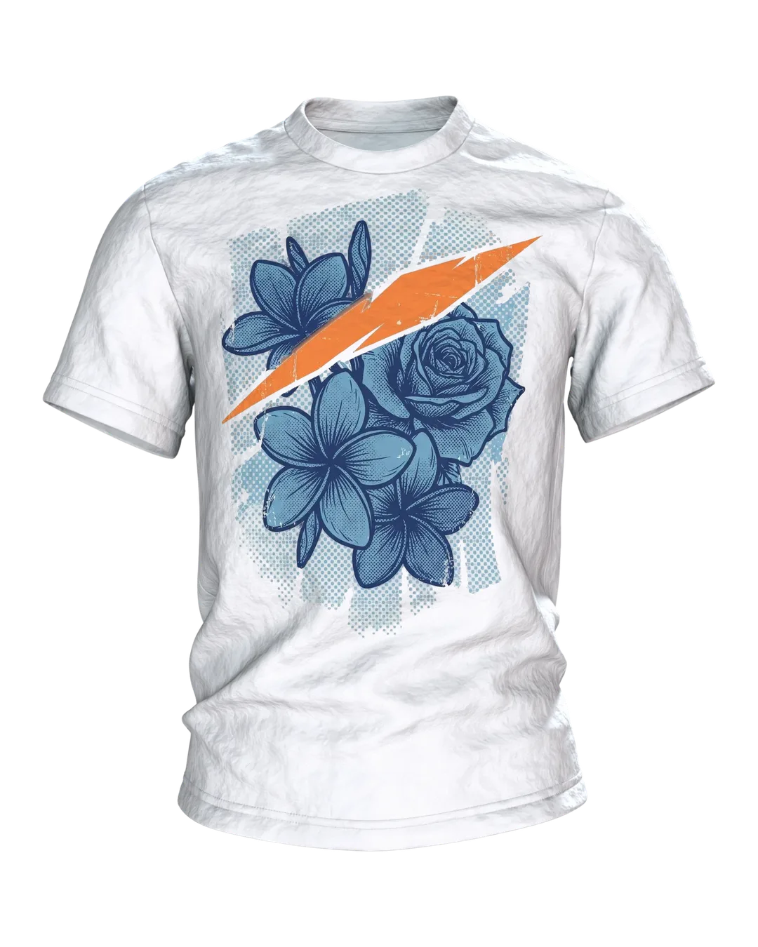 Hawaii Surf Blumen Premium Baumwoll T-Shirt: 90s Retro